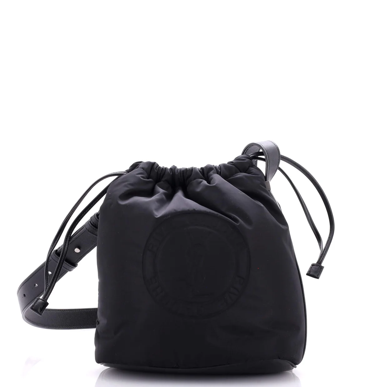 Rive Gauche Drawstring Bucket Bag Padded Nylon - Deep Luxury