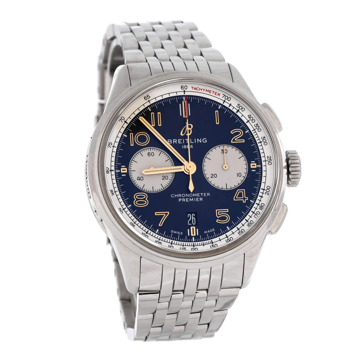 Premier B01 Chronograph Automatic Watch Stainless Steel 42 - Deep Luxury