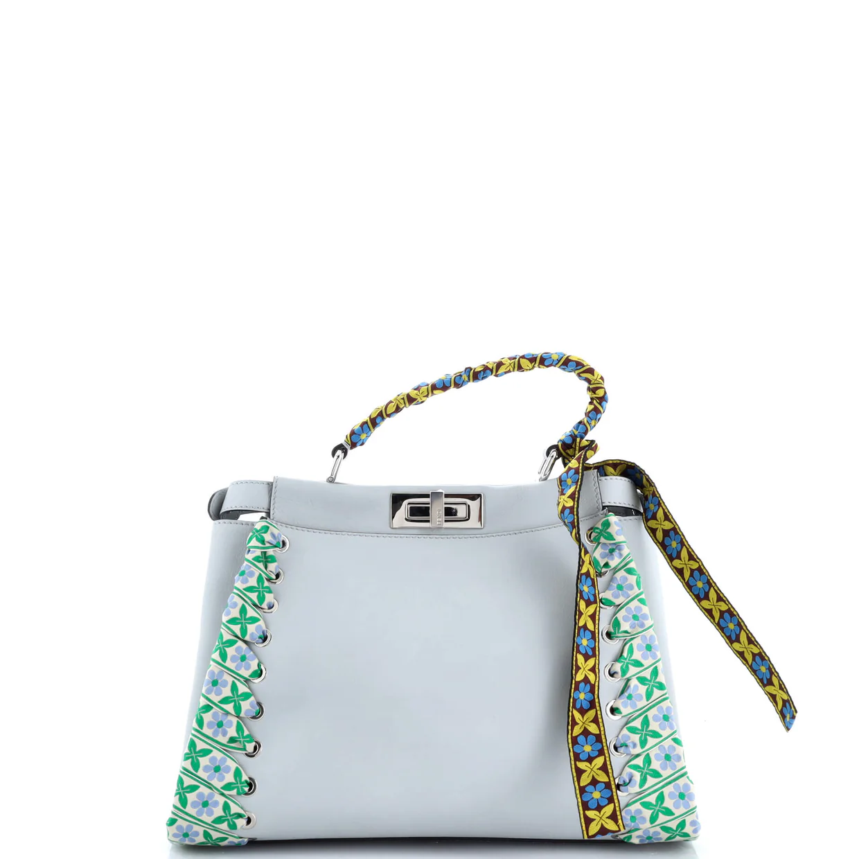 Peekaboo Bag Leather with Ribbon Whipstitch Regular - Deep Luxury