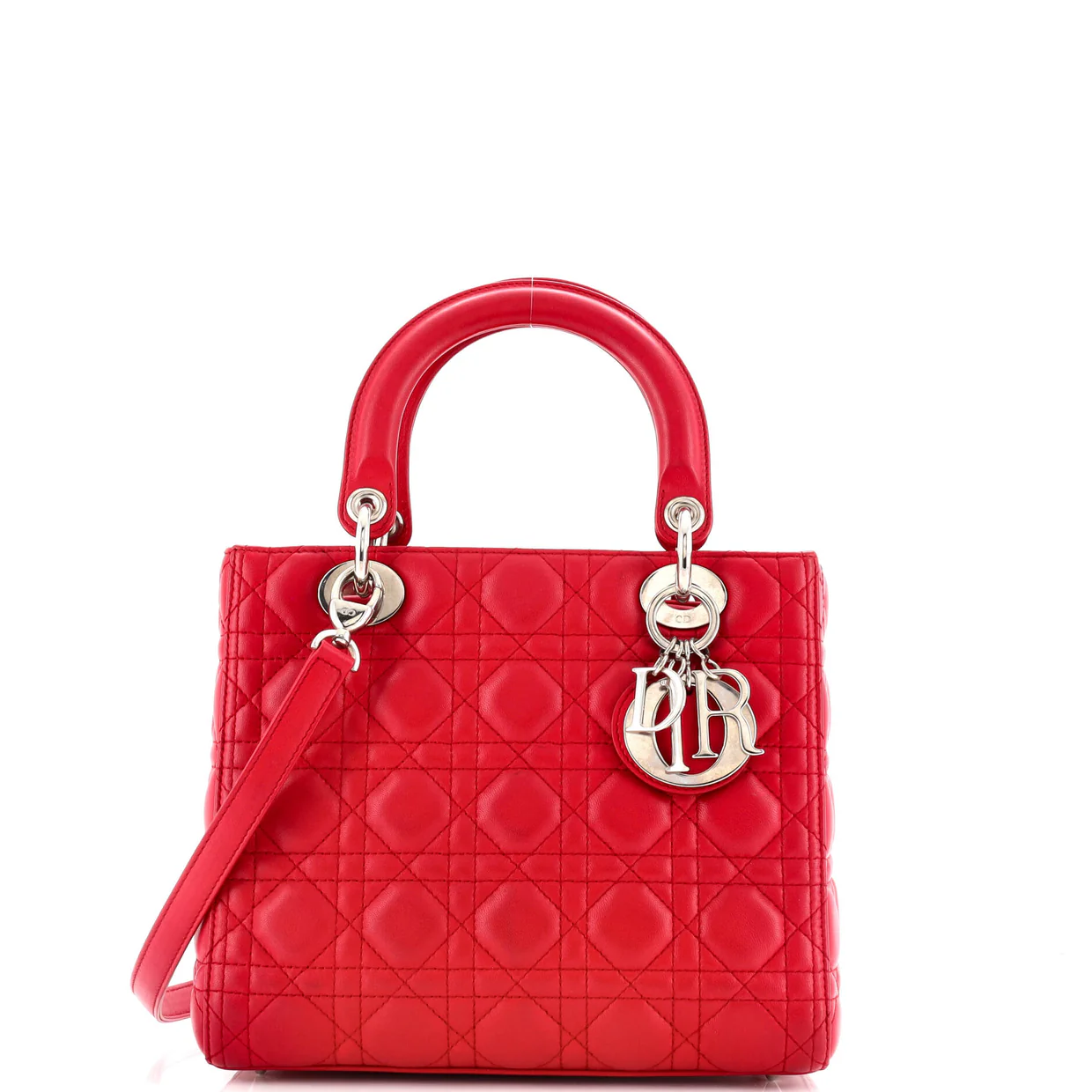 Lady Dior Bag Cannage Quilt Lambskin Medium - Deep Luxury