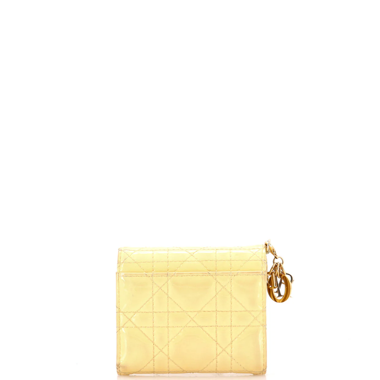 Lady Dior Lotus Wallet Cannage Quilt Lambskin Compact - Deep Luxury