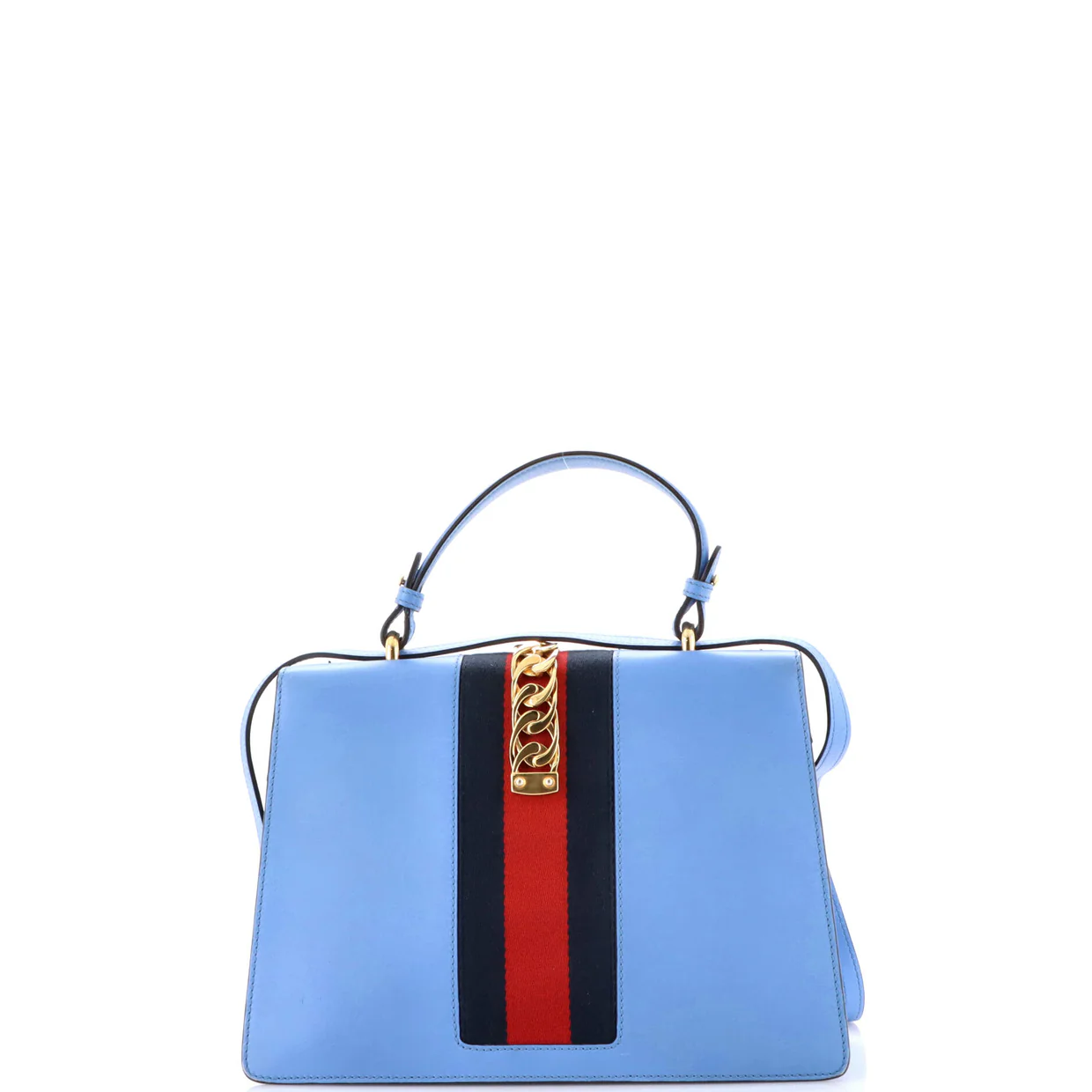 Sylvie Top Handle Bag Embroidered Leather Medium - Deep Luxury