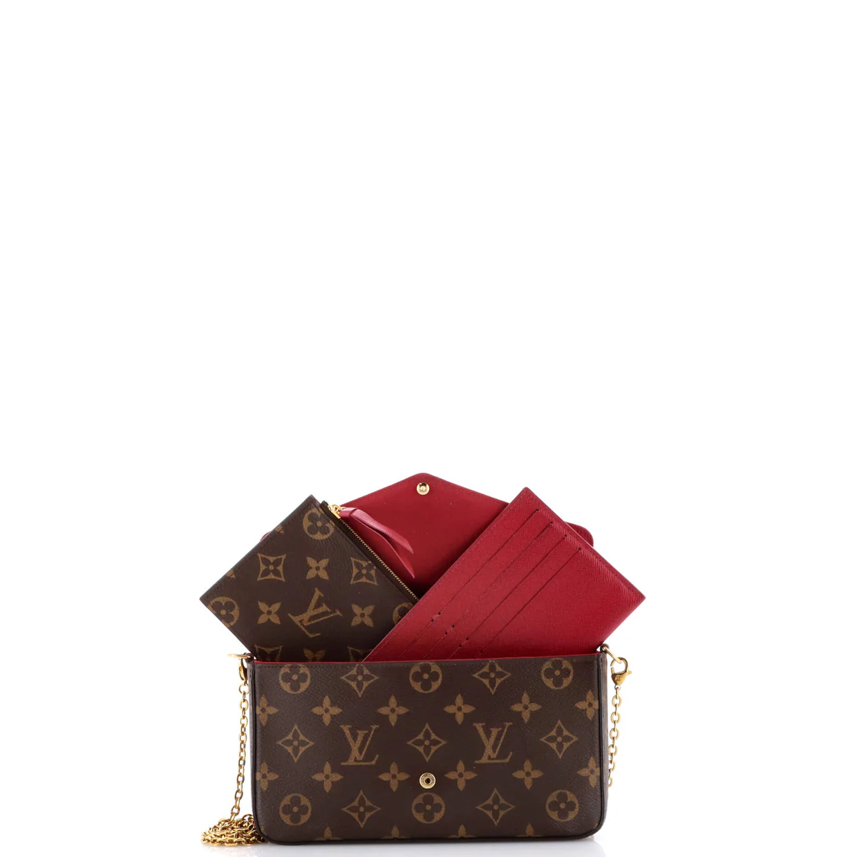 Felicie Pochette Monogram Canvas - Deep Luxury