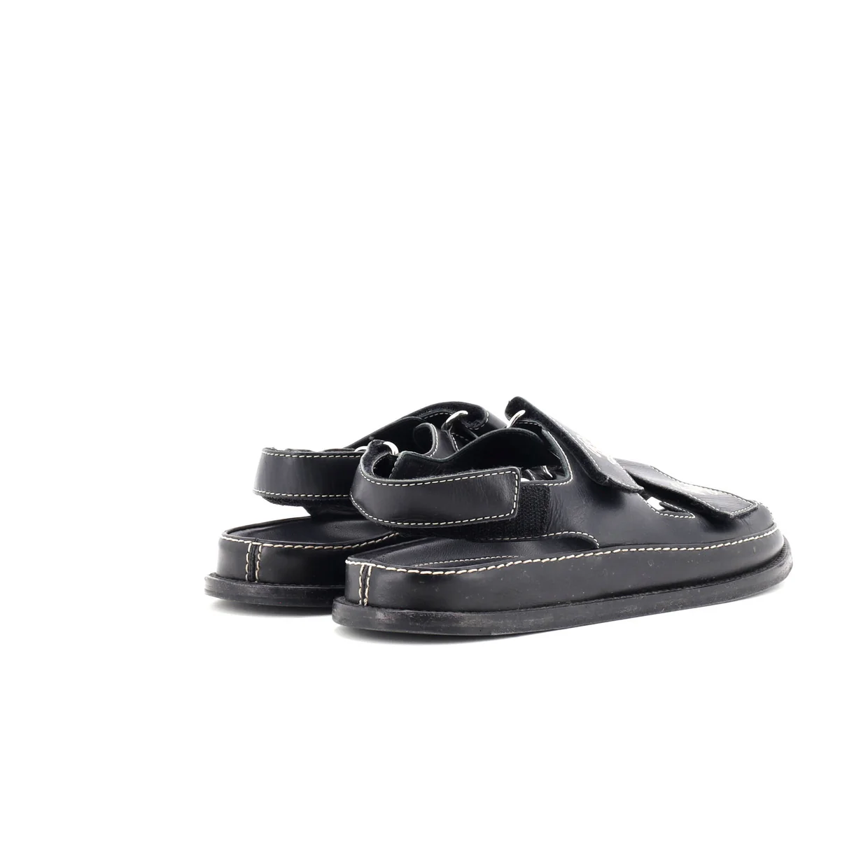 Women's Velcro Dad Sandals Leather - Deep Luxury