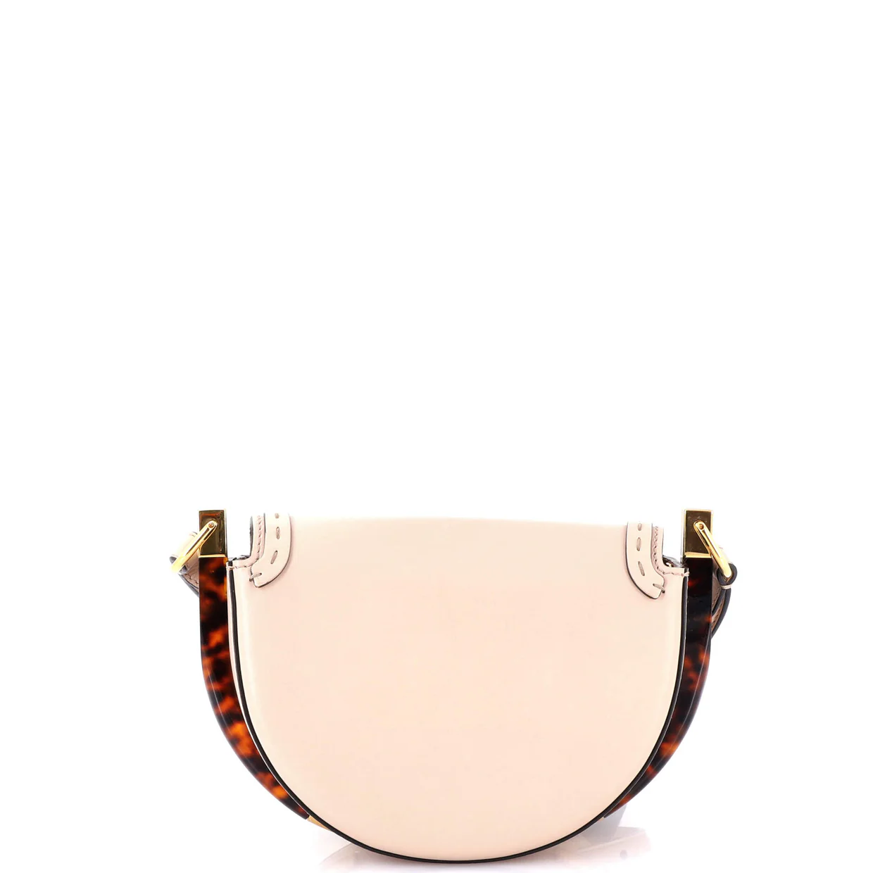 Moonlight Flap Bag Leather with Plexiglass Detail - Deep Luxury