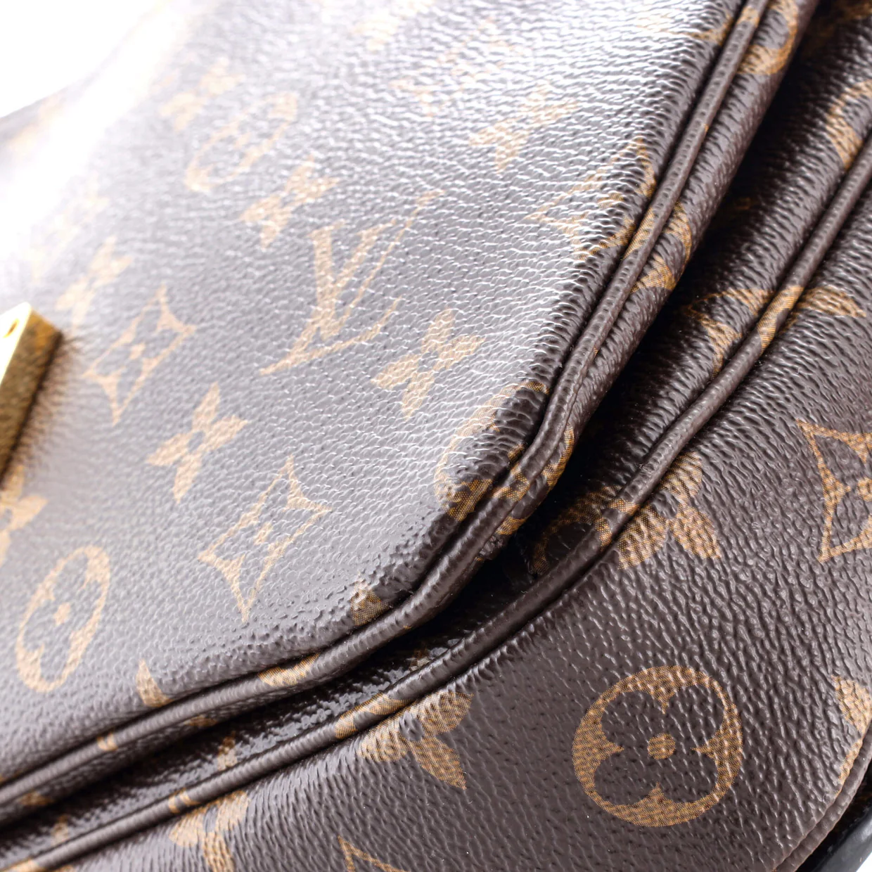 Braided Handle Pochette Metis Monogram Canvas with Leather - Deep Luxury