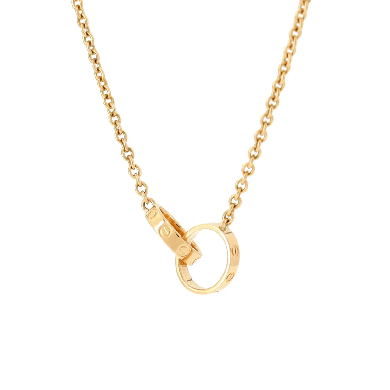 Love Interlocking Necklace 18K Yellow Gold - Deep Luxury