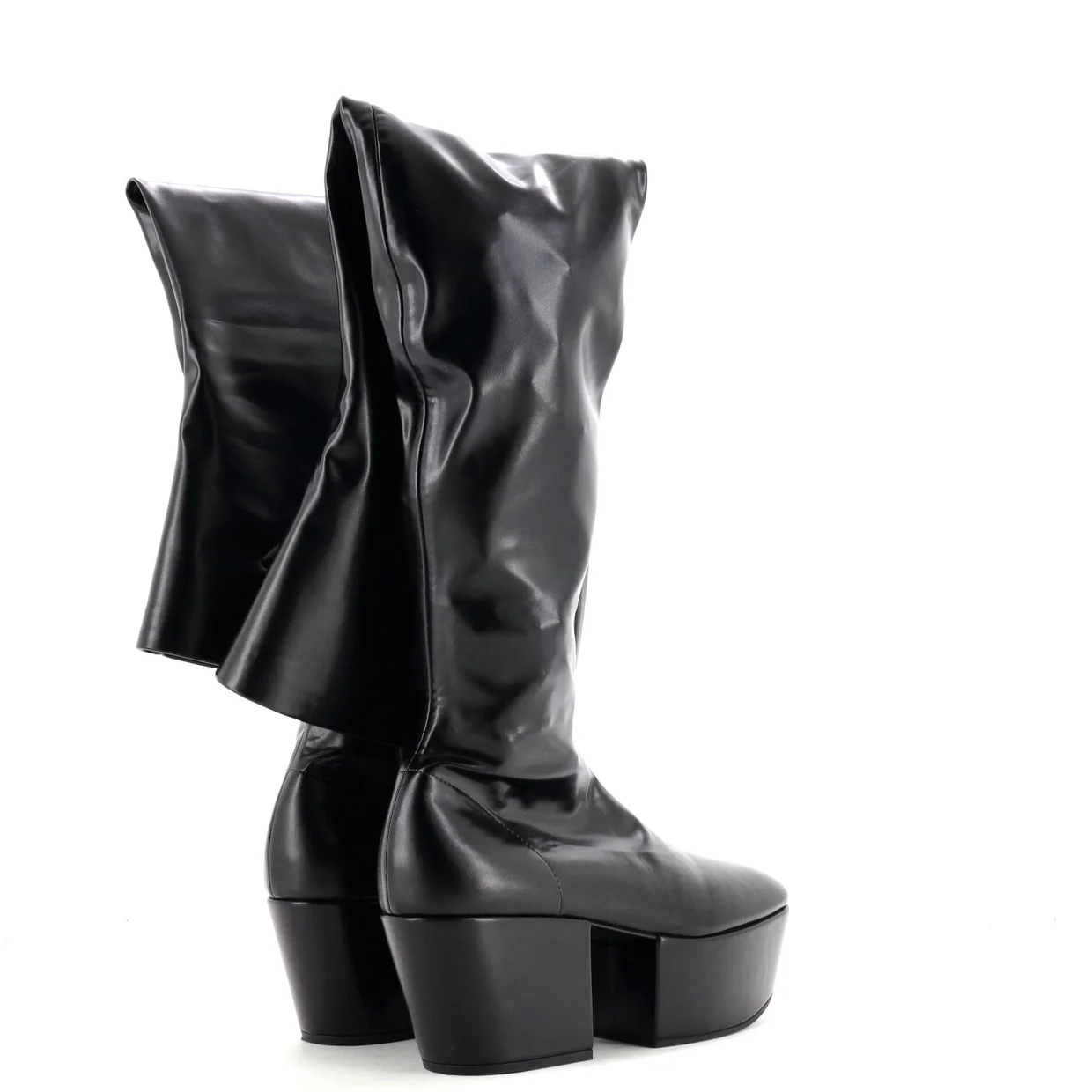 Women's Platform High Boots Leather - Deep Luxury