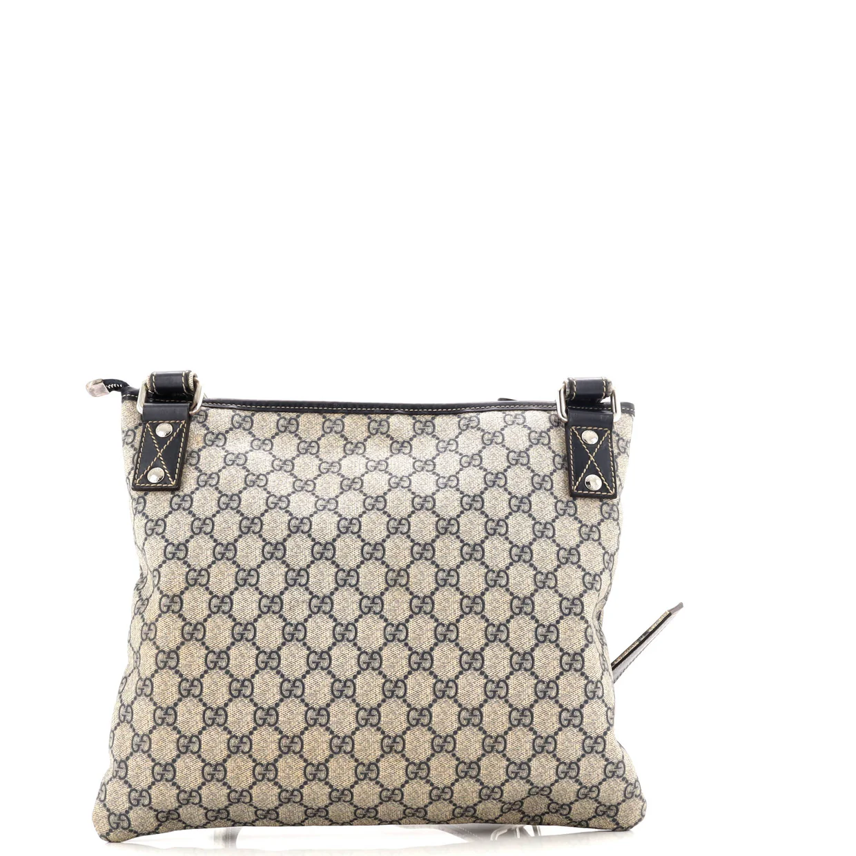 Web Loop Flat Messenger GG Coated Canvas Large - Deep Luxury