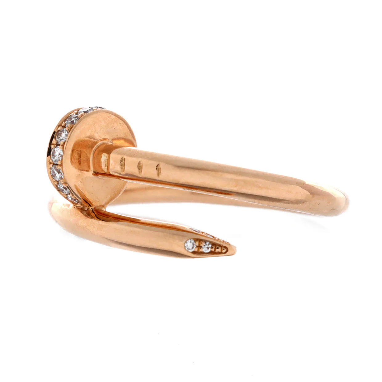 Juste un Clou Ring 18K Rose Gold and Diamonds - Deep Luxury