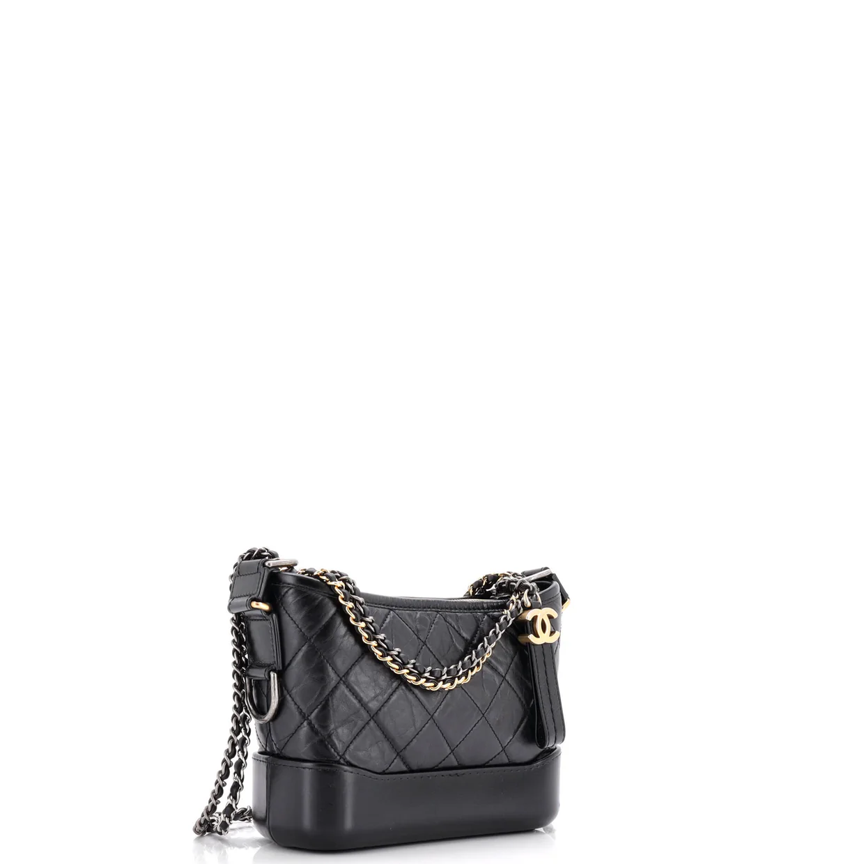 Gabrielle Hobo Quilted Aged Calfskin Small - Deep Luxury