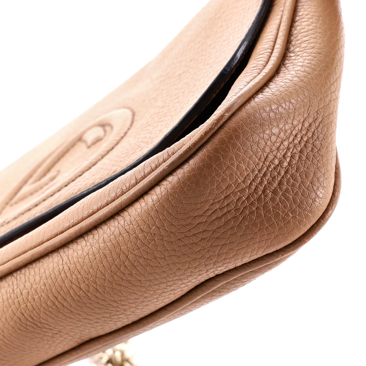 Soho Chain Crossbody Bag Leather Medium - Deep Luxury