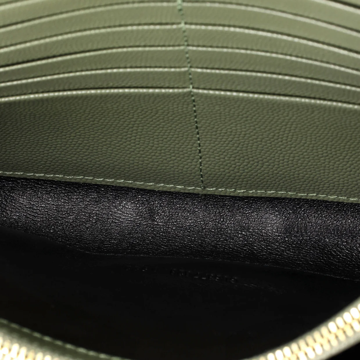 Classic Monogram Wallet on Chain Matelasse Chevron Leather Medium - Deep Luxury