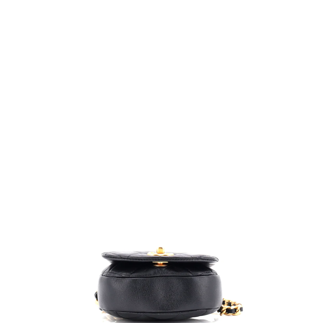 Coco Mail Clutch with Chain Quilted Calfskin Mini - Deep Luxury