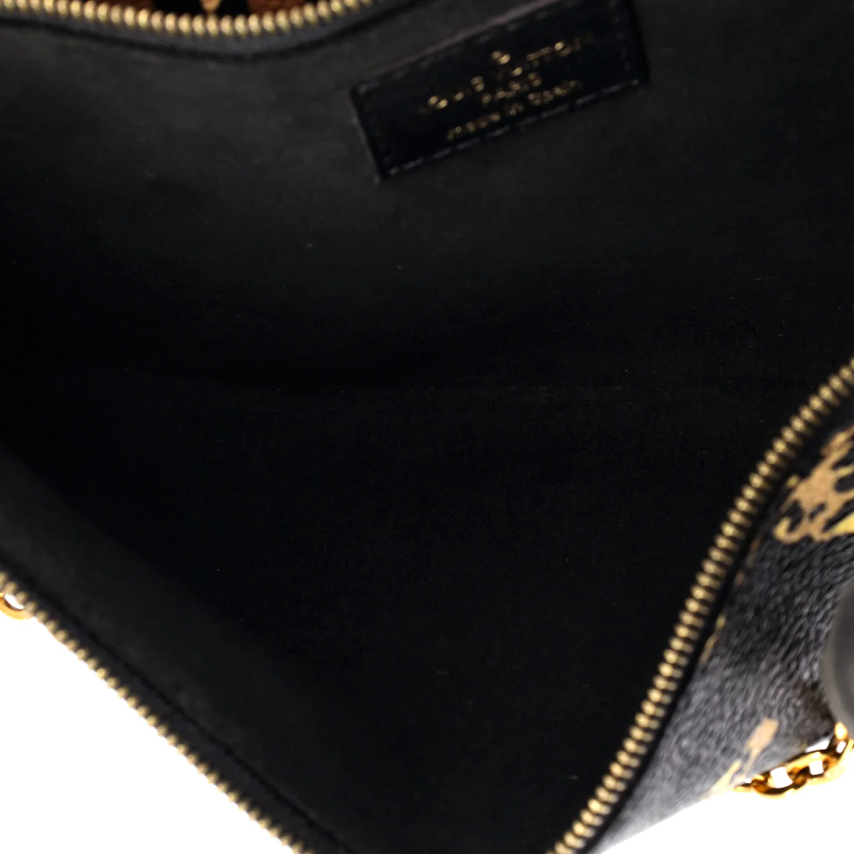 Double Zip Pochette Limited Edition Jungle Monogram Giant - Deep Luxury