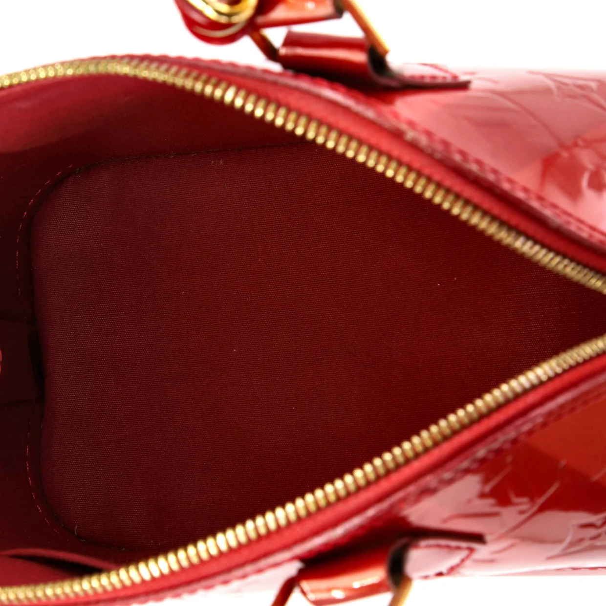 Alma Handbag Limited Edition Monogram Vernis Rayures BB - Deep Luxury