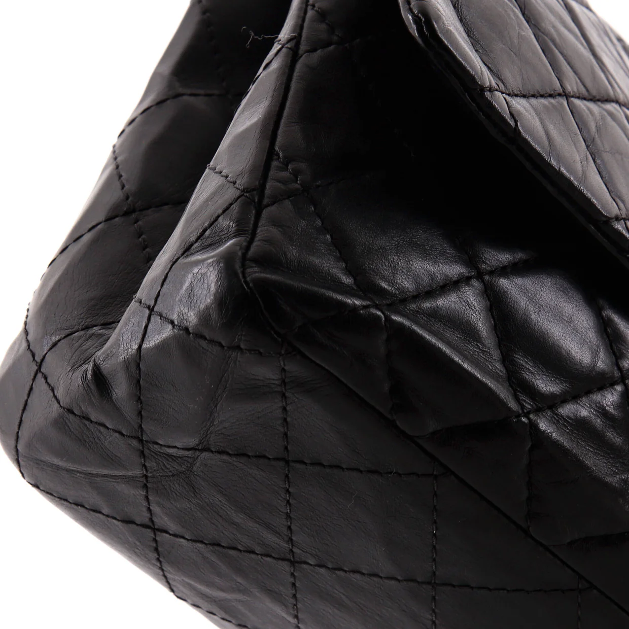 Reissue 2.55 Flap Bag Quilted Aged Calfskin 227 - Deep Luxury