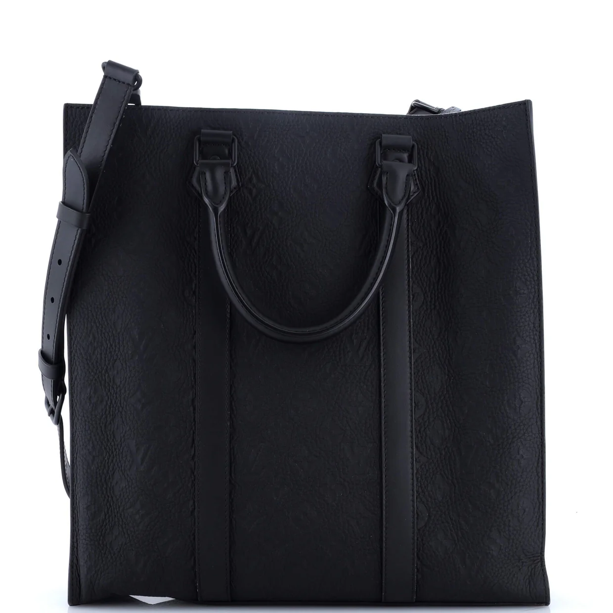 Sac Plat NV Bag Monogram Taurillon Leather - Deep Luxury