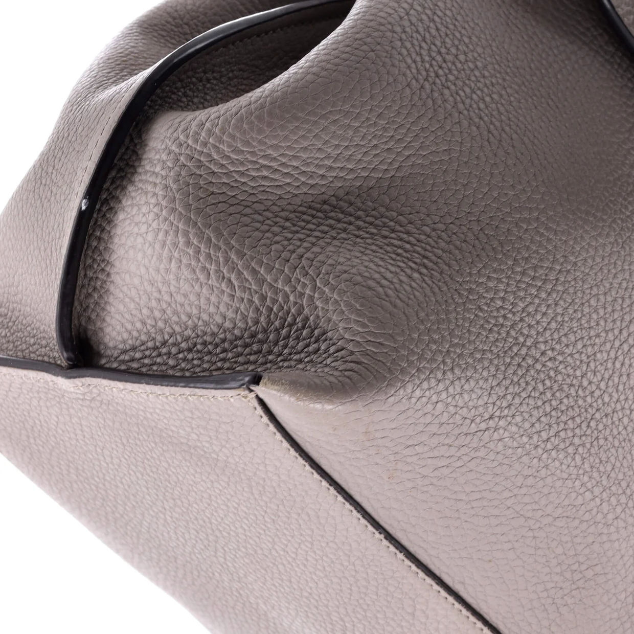 Bamboo Daily Top Handle Bag Leather Large - Deep Luxury