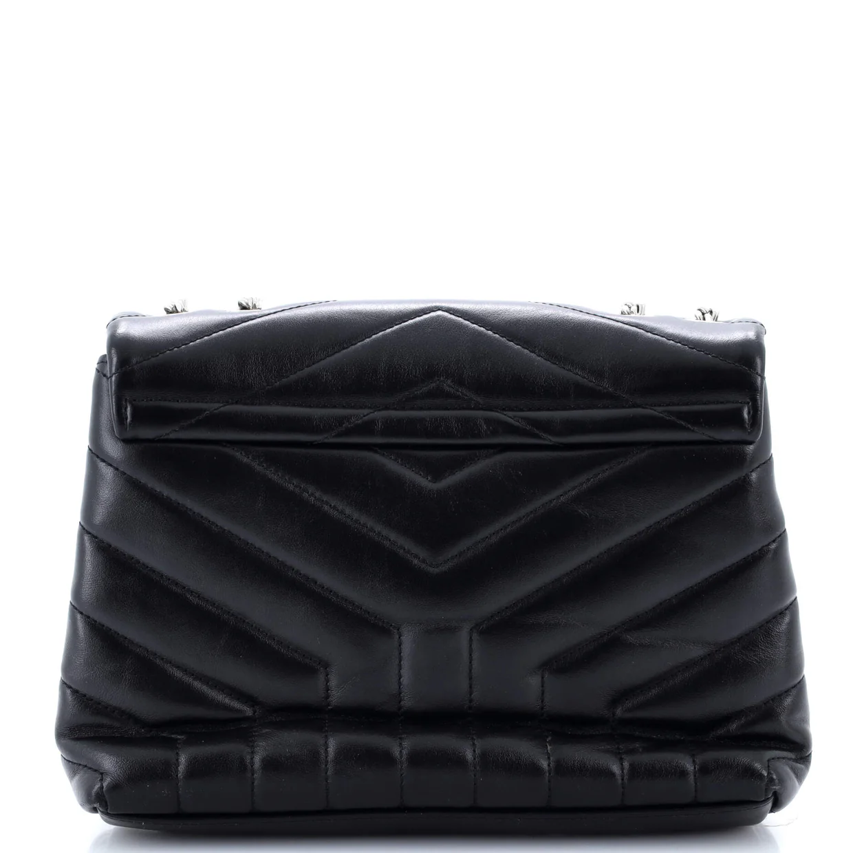 Loulou Shoulder Bag Matelasse Chevron Leather Small - Deep Luxury