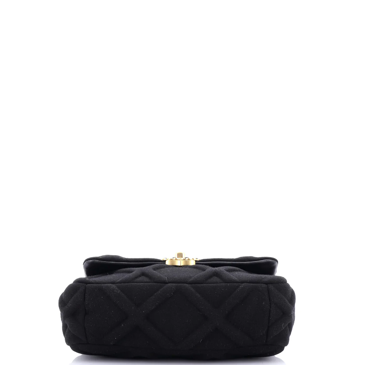 19 Flap Bag Quilted Jersey Medium - Deep Luxury