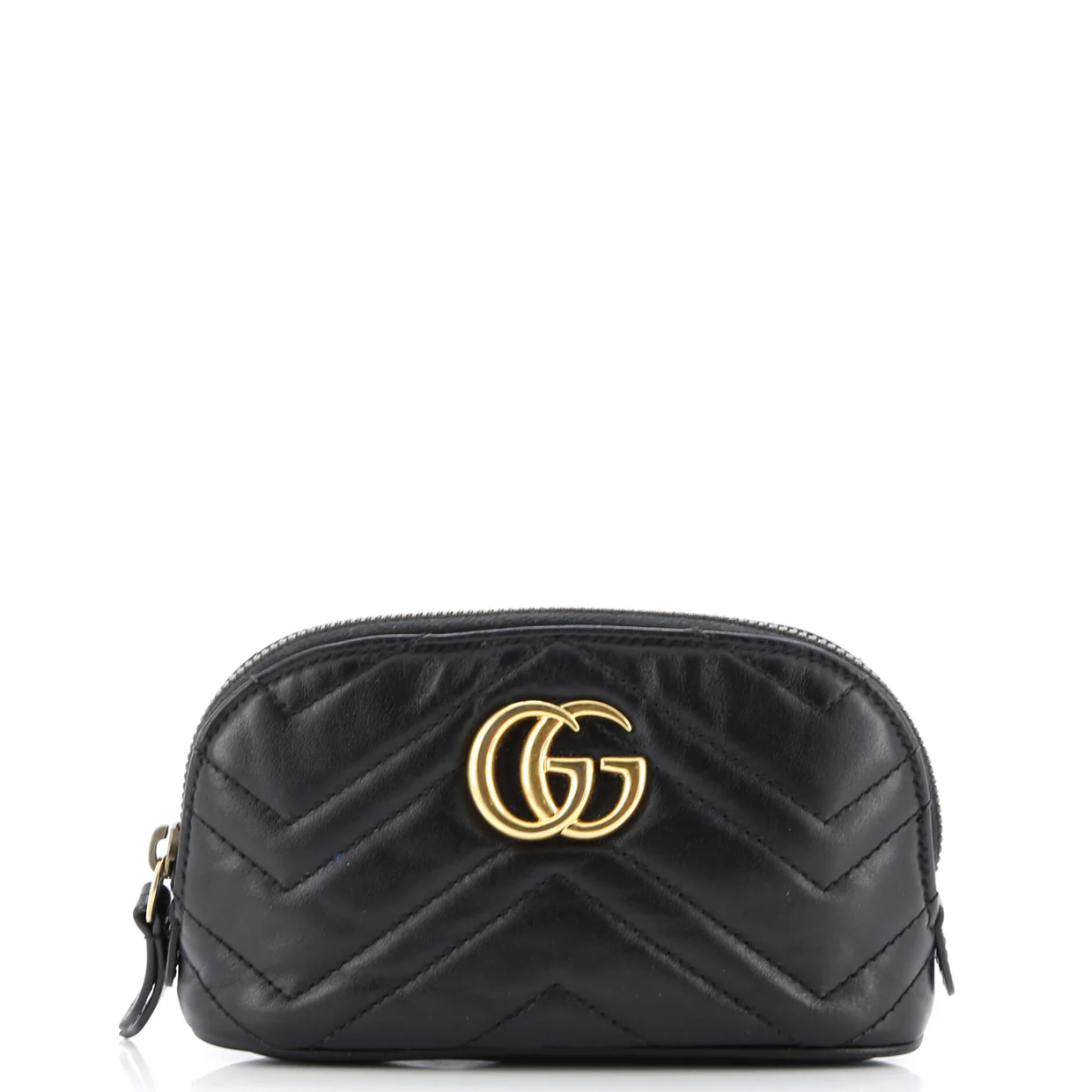 GG Marmont Cosmetic Case Matelasse Leather Medium - Deep Luxury