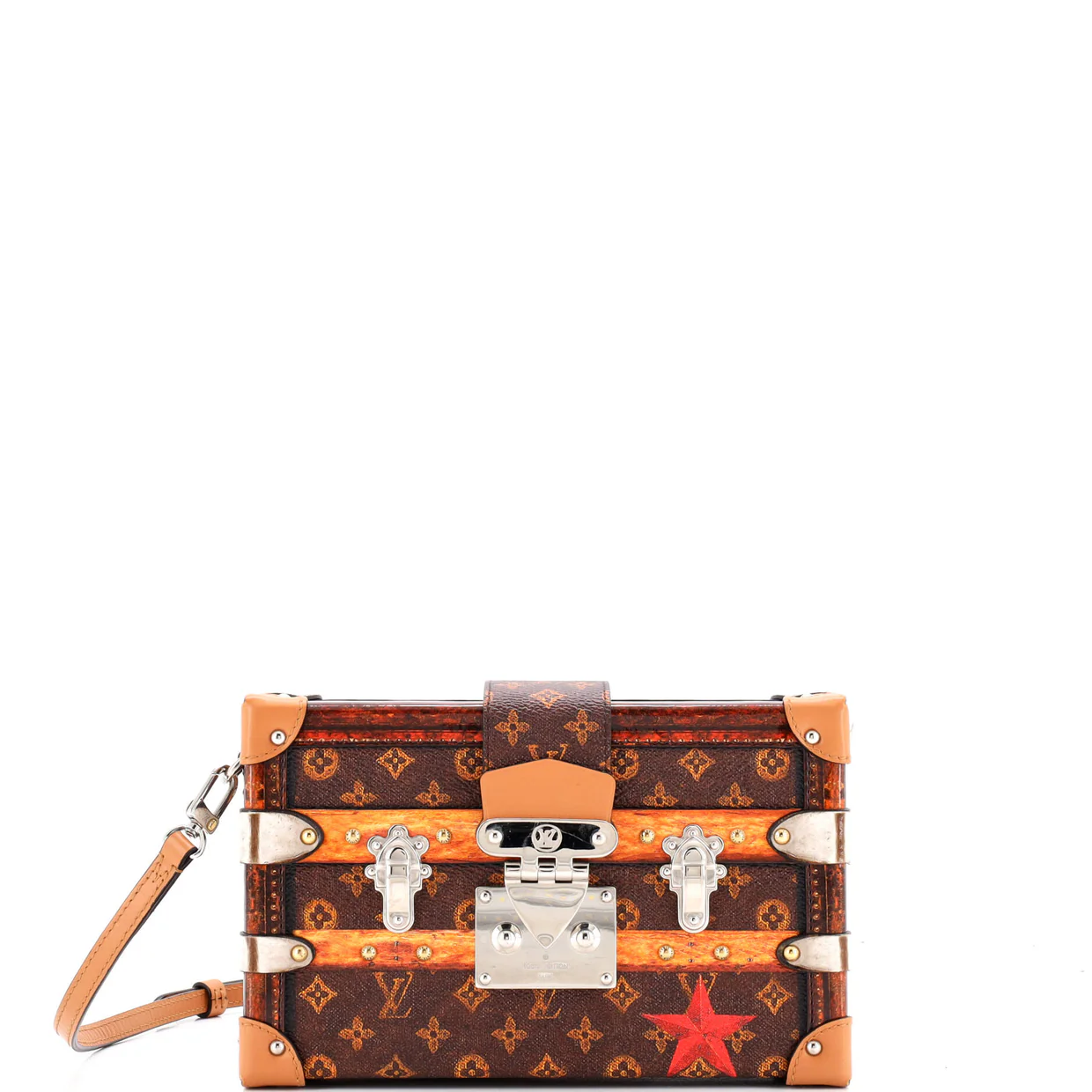 Petite Malle Handbag Limited Edition Time Trunk Monogram Canvas - Deep Luxury