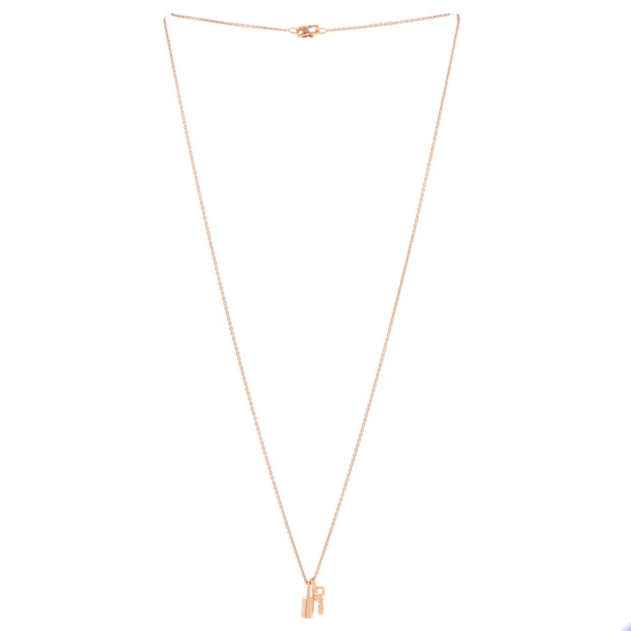 Lockit Pendant Necklace 18K Rose Gold - Deep Luxury