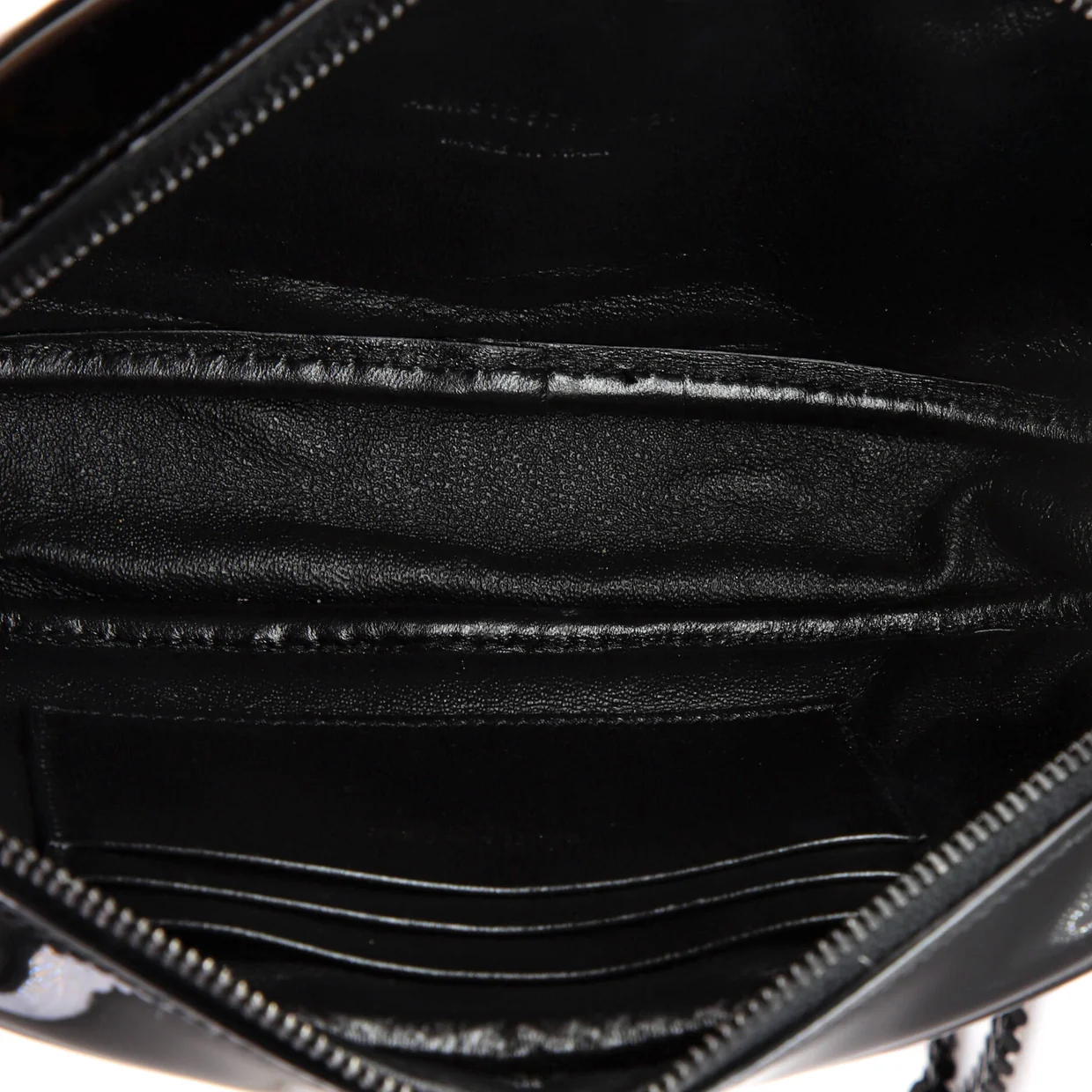 Lou Camera Bag Matelasse Chevron Patent Mini - Deep Luxury