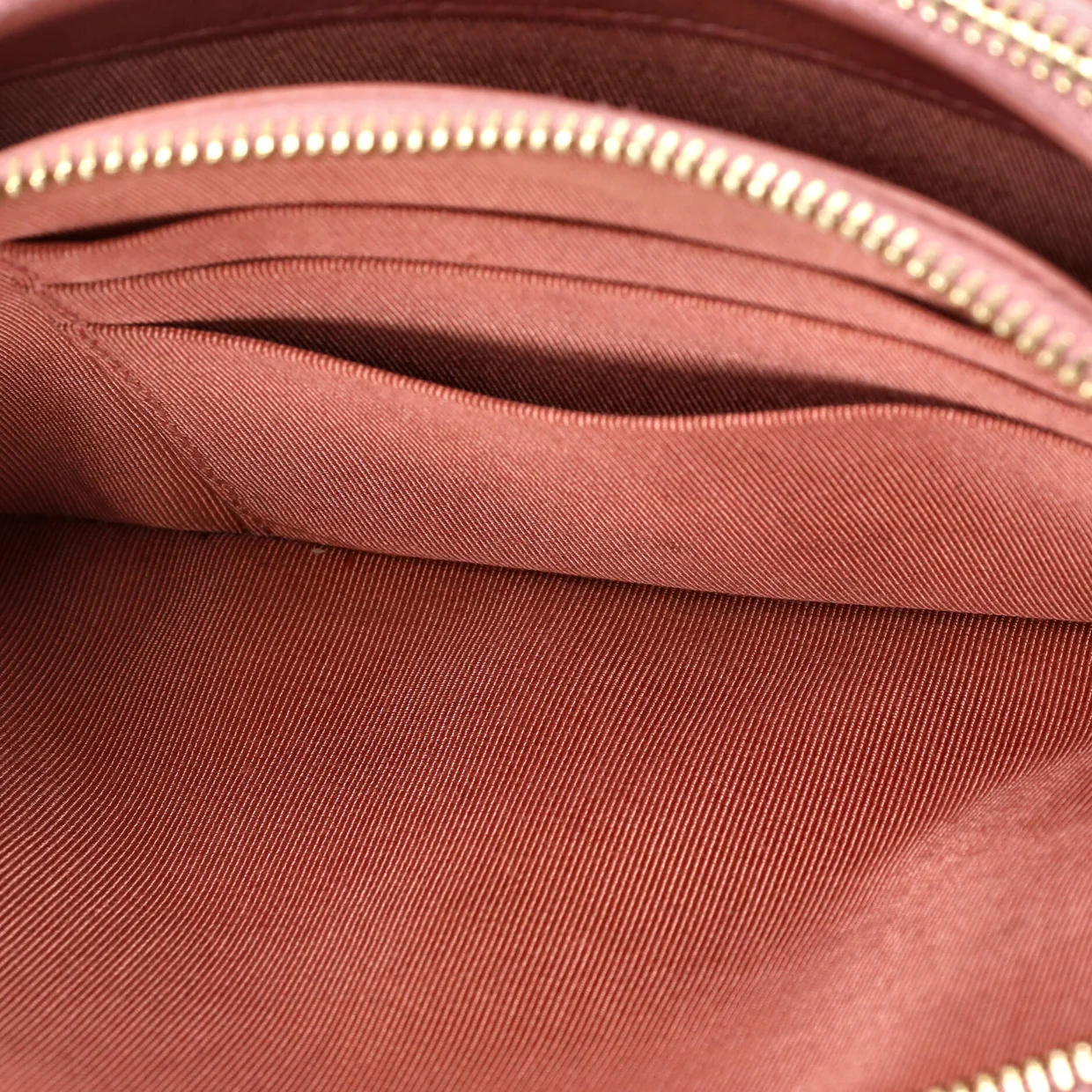 Double Zip Clutch with Chain Quilted Lambskin - Deep Luxury