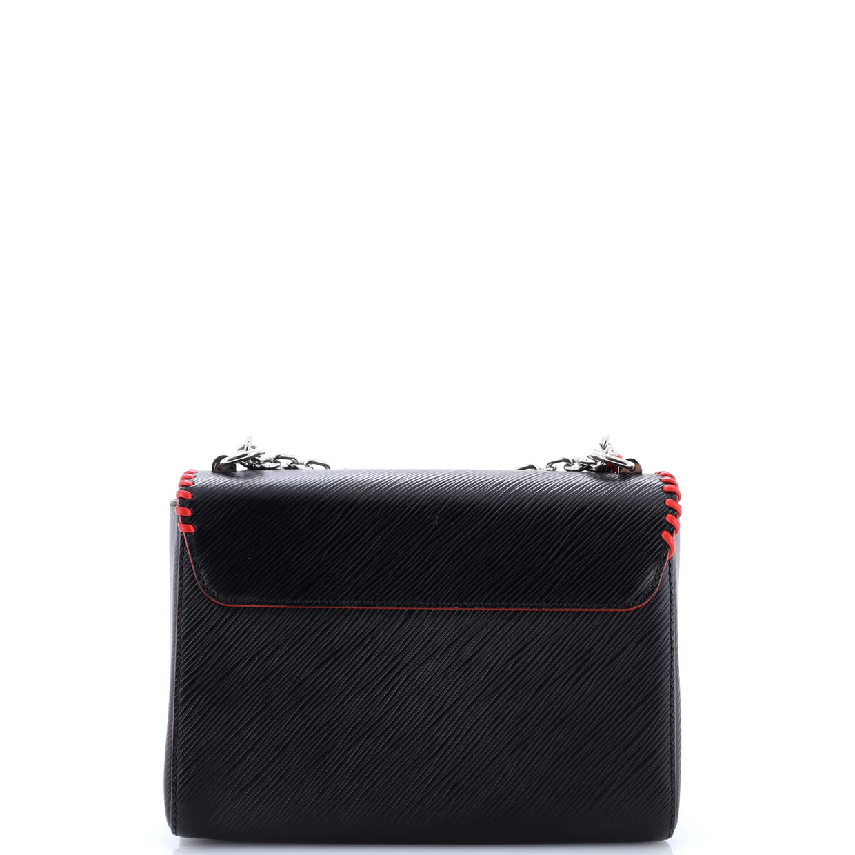 Twist Handbag Limited Edition Flower Embellished Epi Leather with Whipstitch Details MM - Deep Luxury