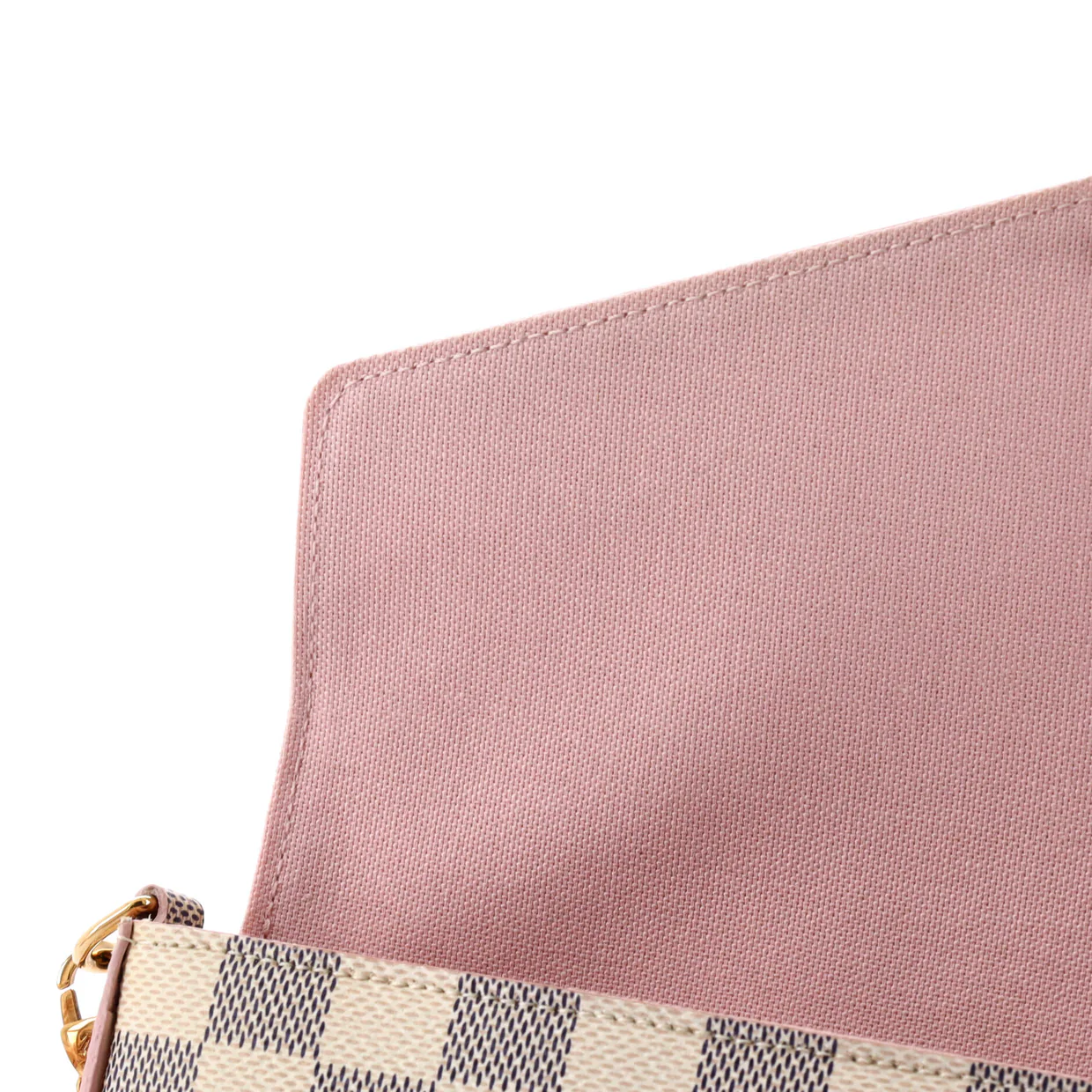Felicie Pochette Damier and Leather - Deep Luxury