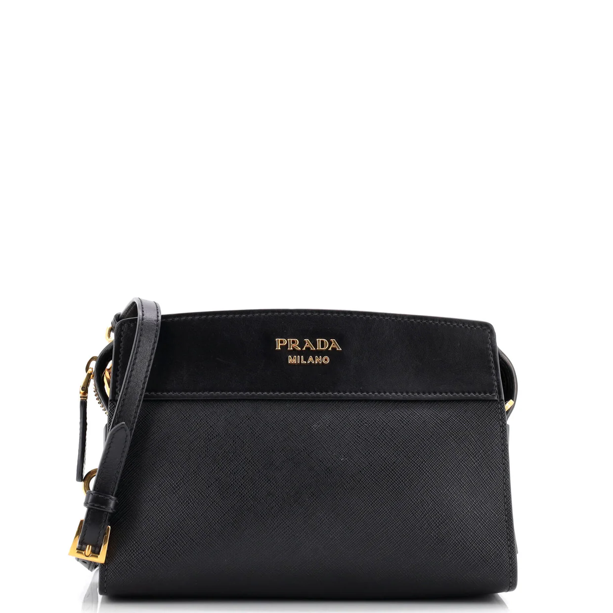 Esplanade Crossbody Bag Saffiano with City Calf Small - Deep Luxury