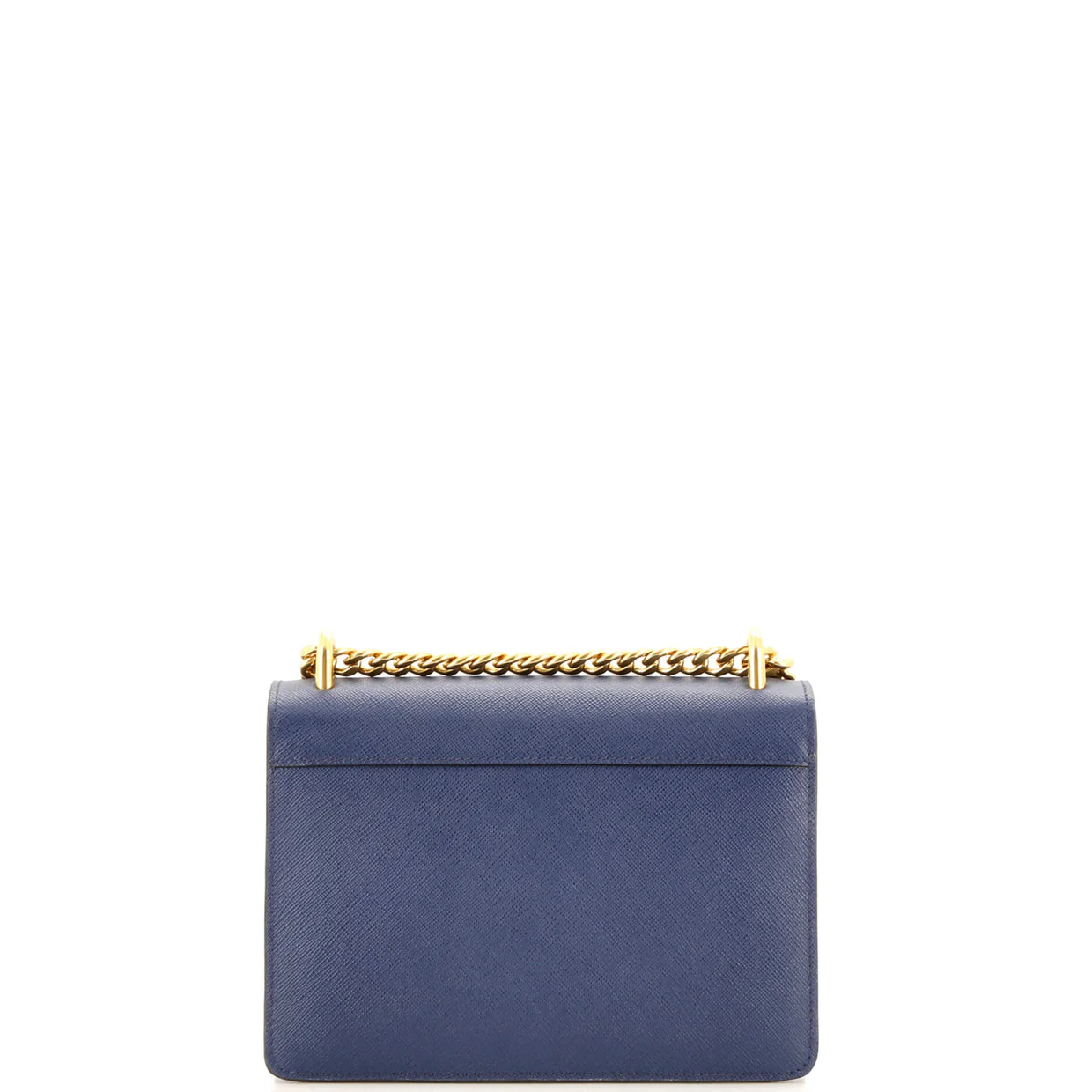 Chain Flap Bag Saffiano Leather Small - Deep Luxury