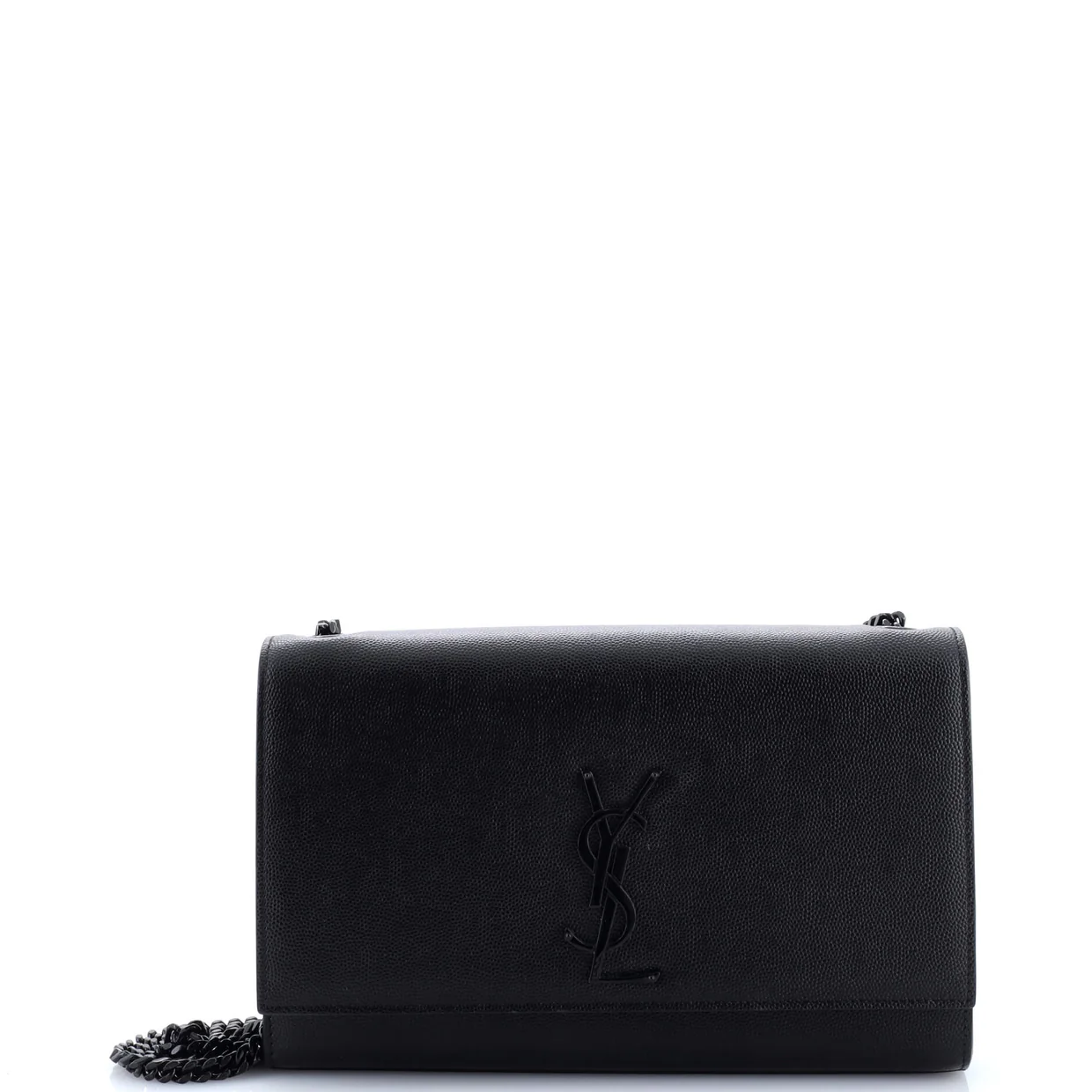 Classic Monogram Crossbody Bag Grainy Leather Medium - Deep Luxury