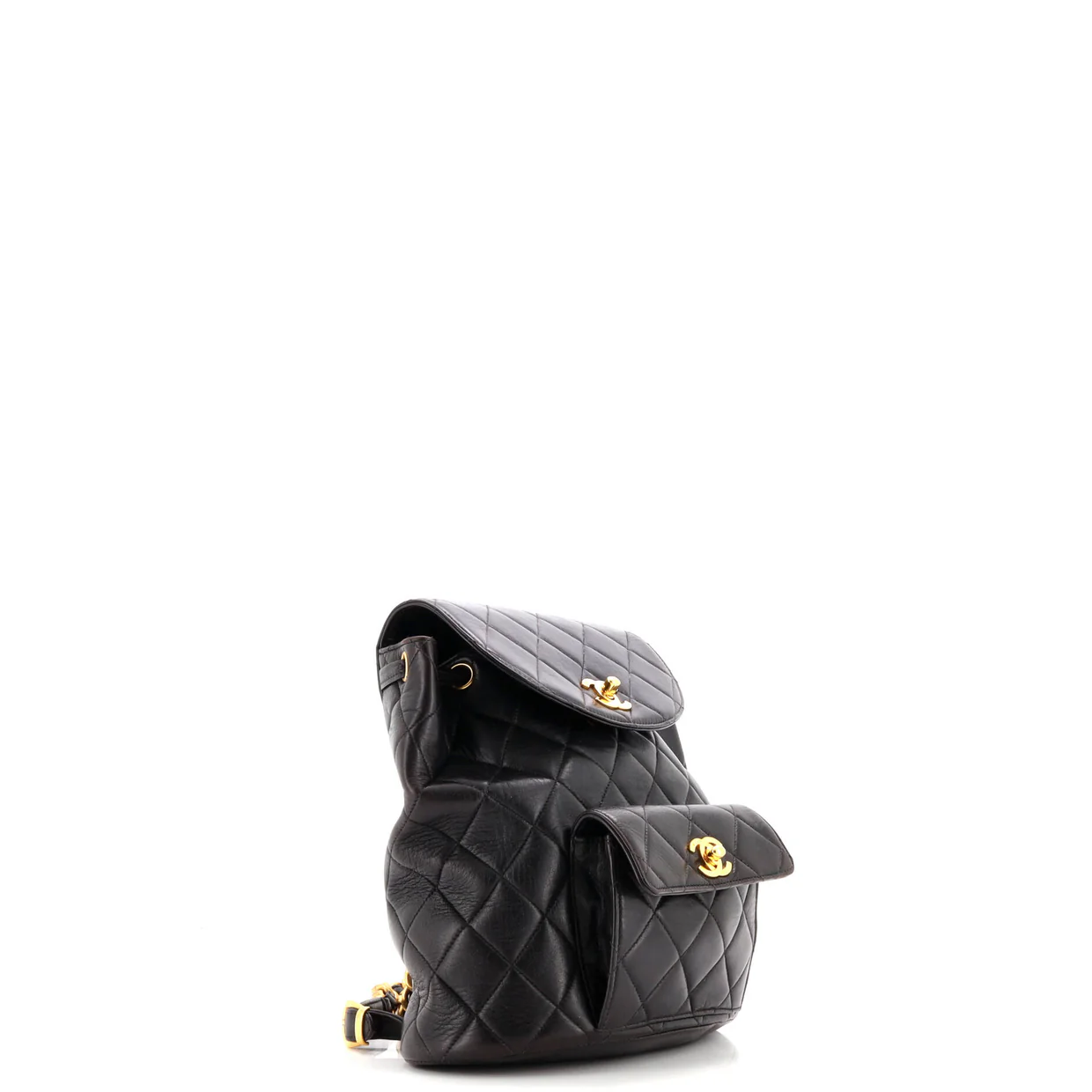 Vintage CC Pocket Backpack Quilted Lambskin Small - Deep Luxury