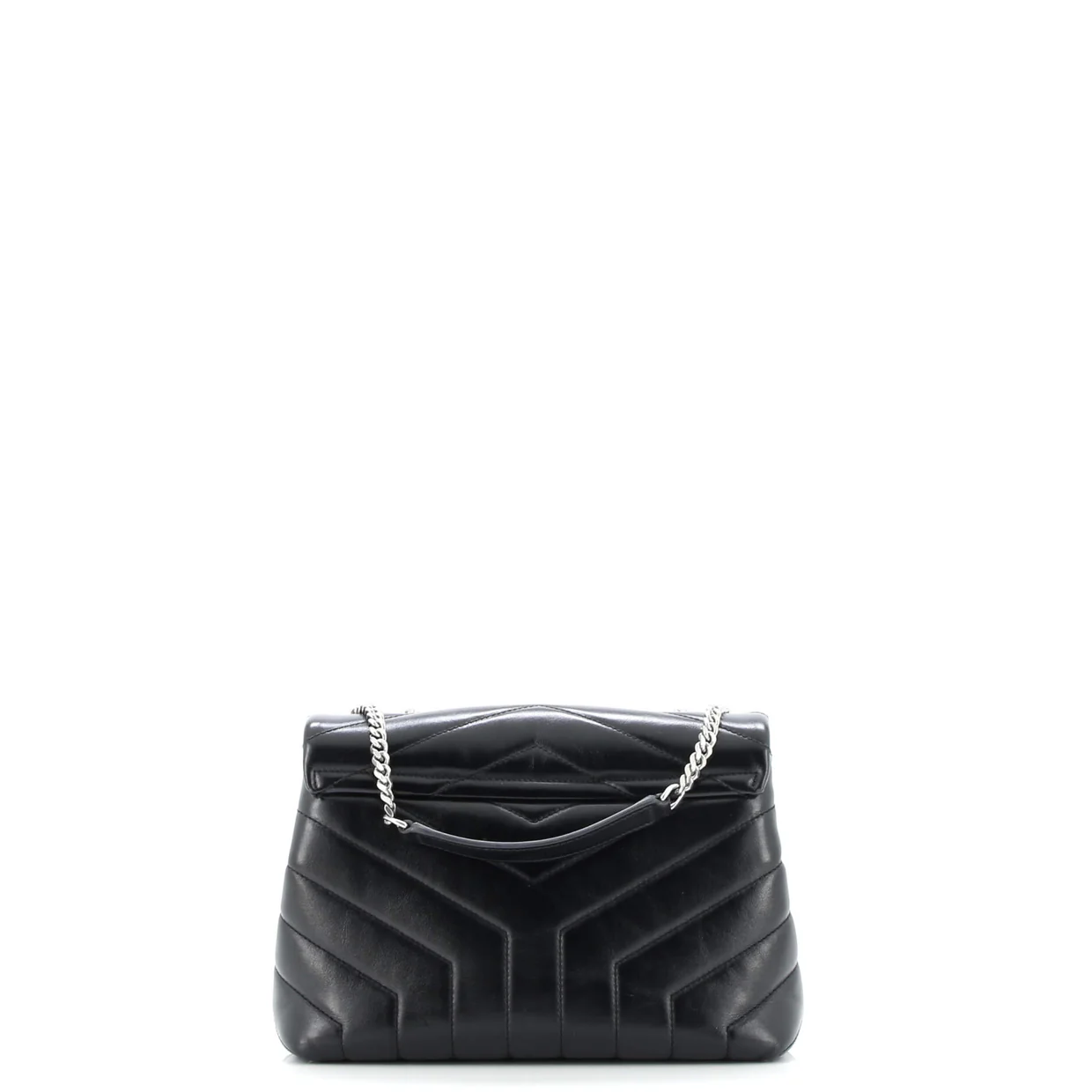 Loulou Shoulder Bag Matelasse Chevron Leather Small - Deep Luxury