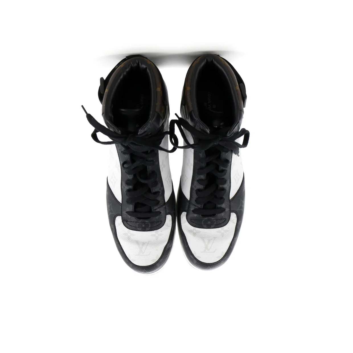 Men's Rivoli Sneaker Boots Monogram Canvas with Leather - Deep Luxury