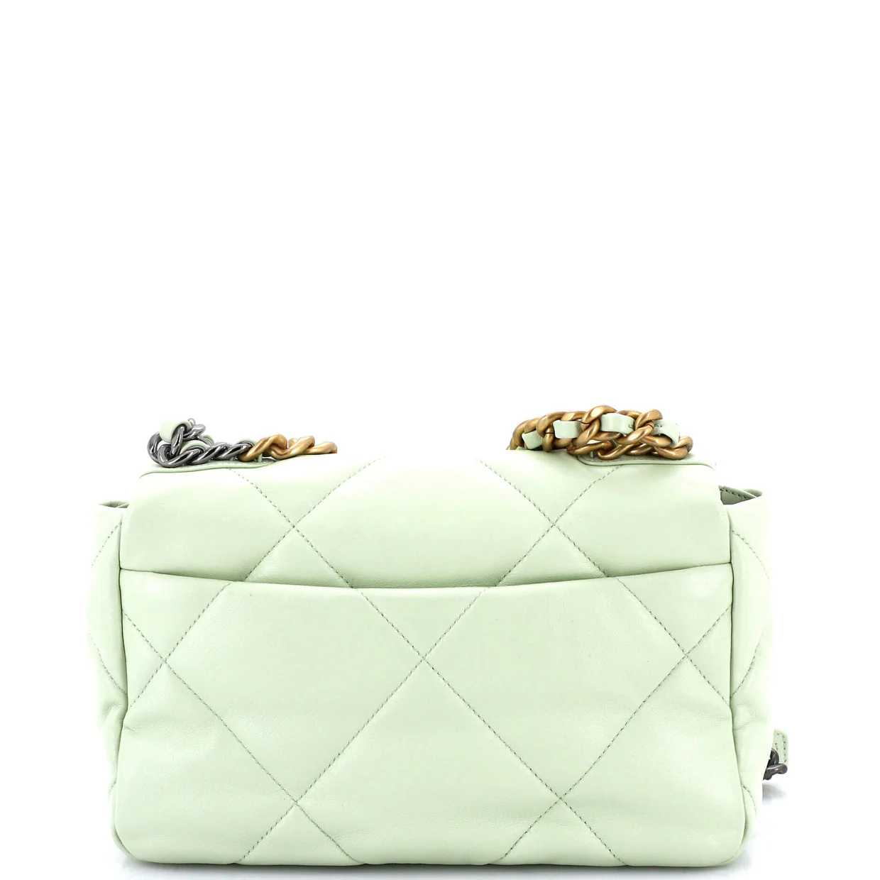 19 Flap Bag Quilted Leather Medium - Deep Luxury