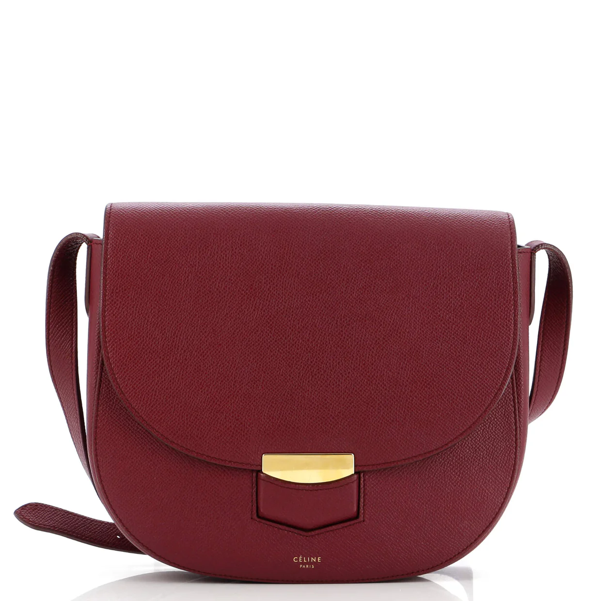 Trotteur Crossbody Bag Grainy Leather Medium - Deep Luxury