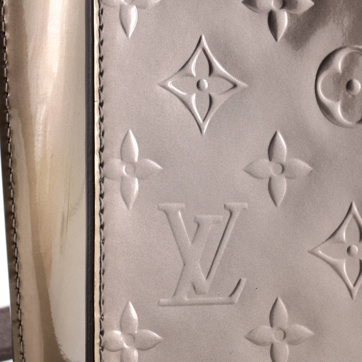 Petit Sac Plat Bag Monogram Vernis with Monogram Canvas - Deep Luxury