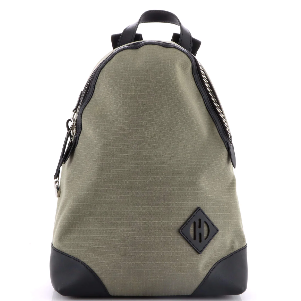 Allback Backpack Bivouac Toile with Leather - Deep Luxury