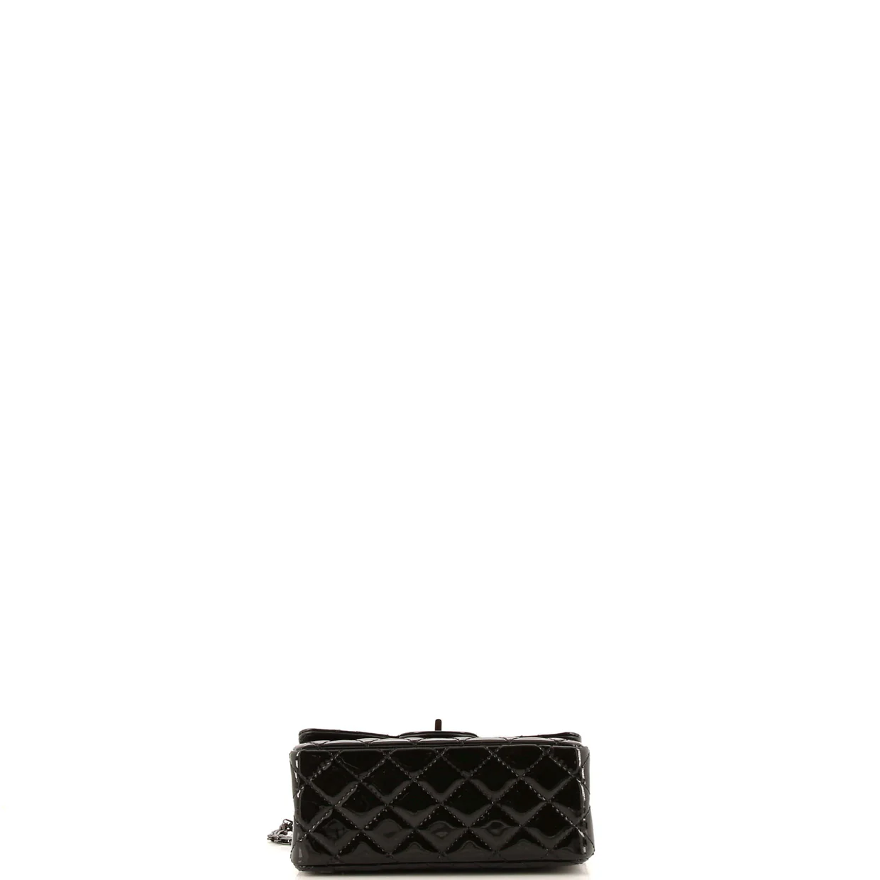 So Black Reissue 2.55 Flap Bag Quilted Patent Mini - Deep Luxury