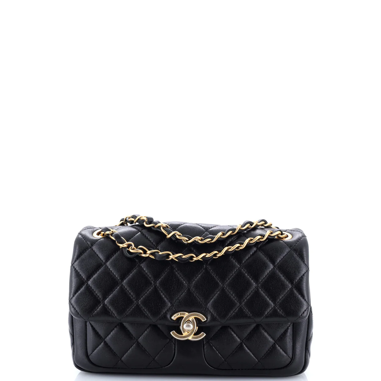 Daily Friend Flap Bag Quilted Lambskin Small - Deep Luxury