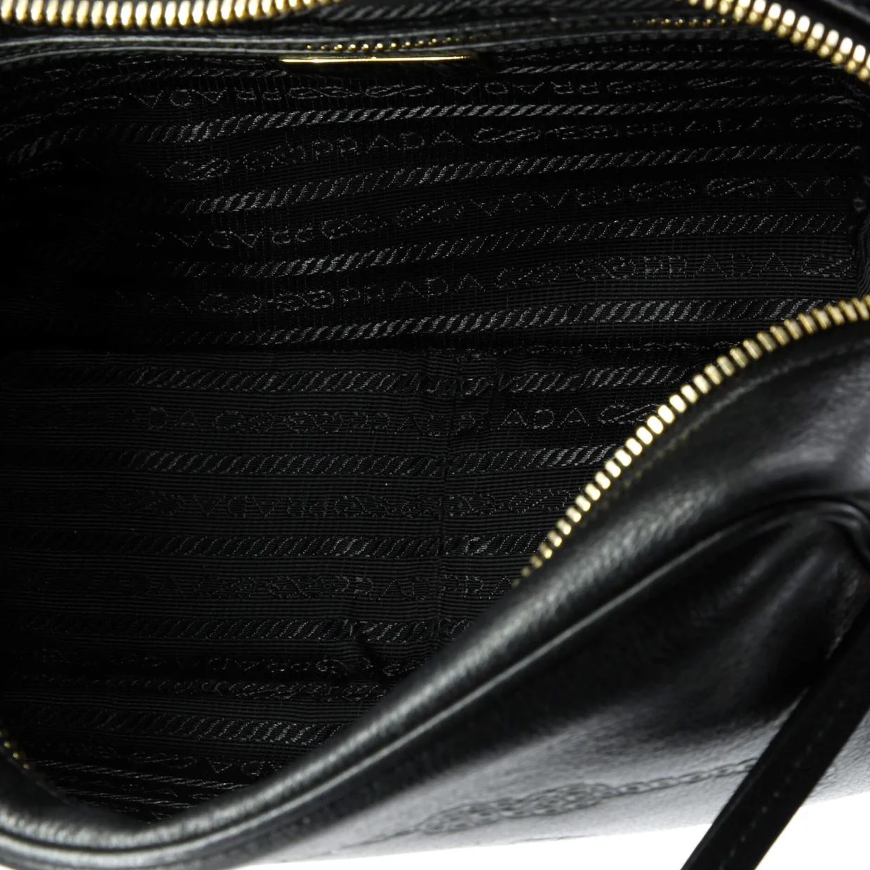 Logo Camera Bag Embossed Leather Small - Deep Luxury