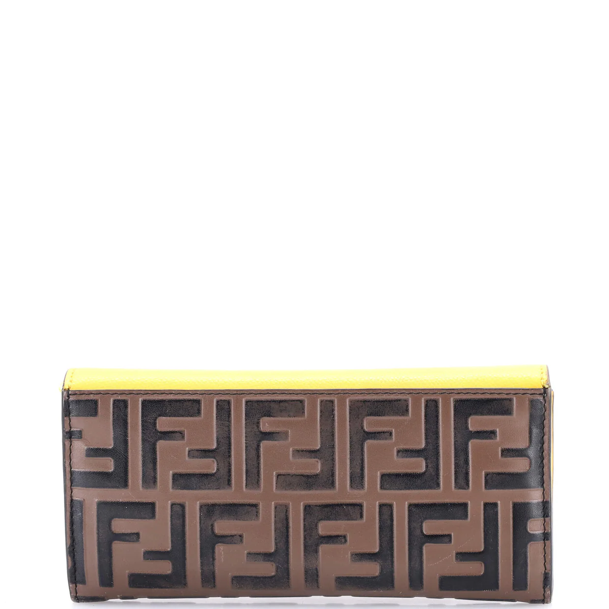 Continental Envelope Wallet Leather with Zucca Embossed Detail - Deep Luxury
