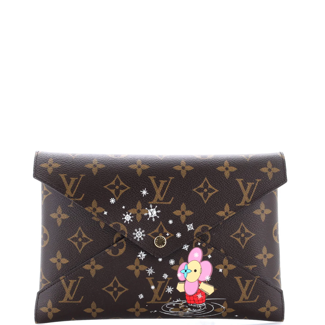 Kirigami Pochette Limited Edition Vivienne Xmas Monogram Canvas GM - Deep Luxury