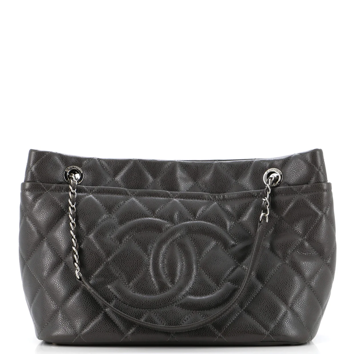 Timeless CC Soft Tote Quilted Caviar Medium - Deep Luxury