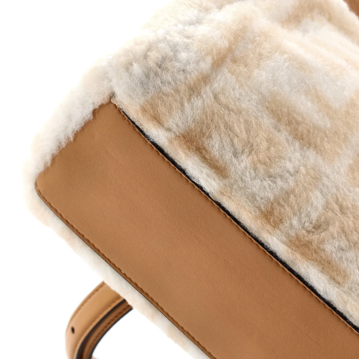 Peekaboo Bag Zucca Shearling Mini - Deep Luxury
