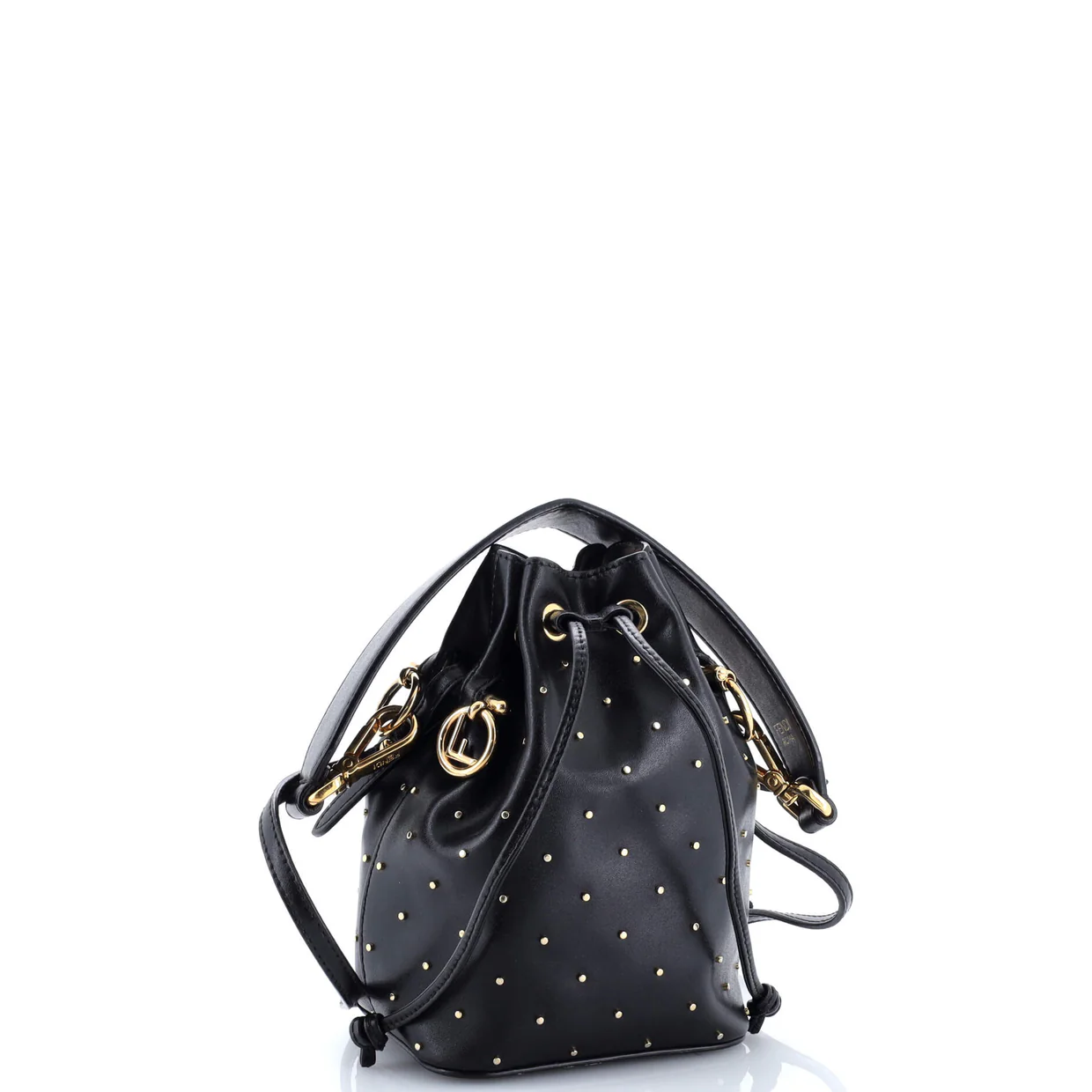 Mon Tresor Bucket Bag Studded Leather Mini - Deep Luxury